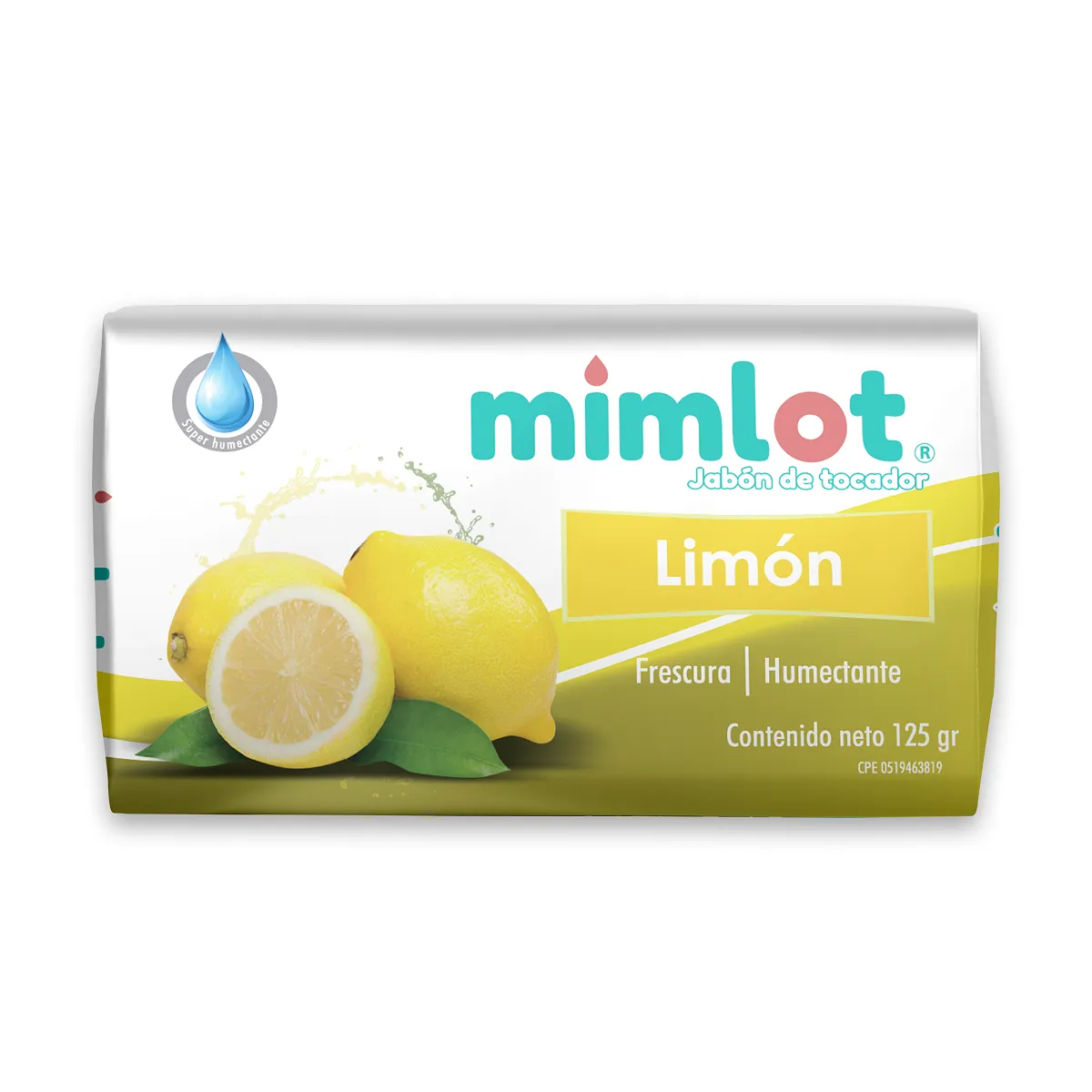 Jabón de Tocador de Limón 125g- Bulto de 72 unidades