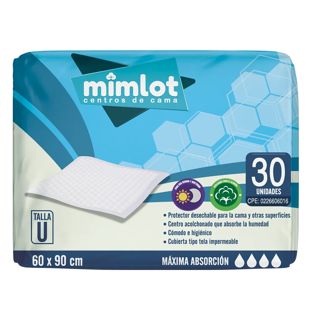 Centros De Cama - Talla U 30 pcs - Bulto de 6 unidades